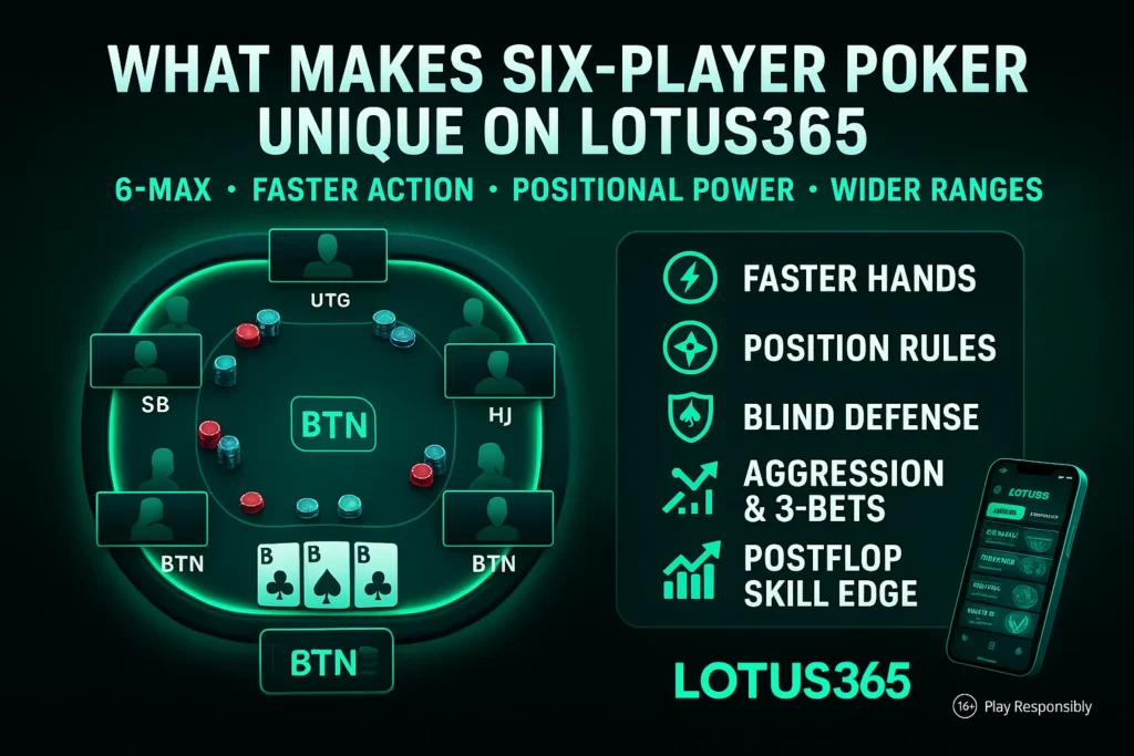 A Full Guide to Lotus365 Casino Six Player Poker