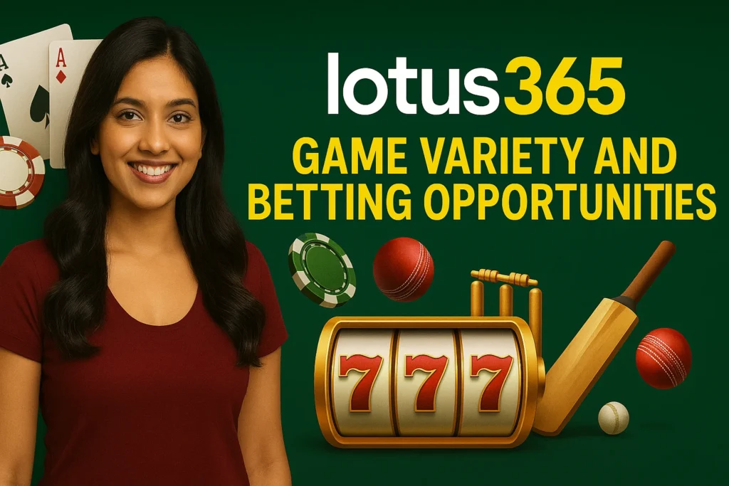 Game Variety and Betting Opportunities on Lotus365