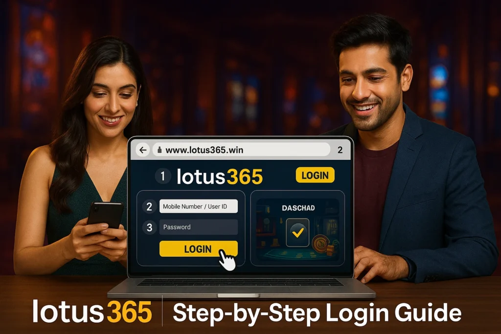 How to log in to lotus365 win