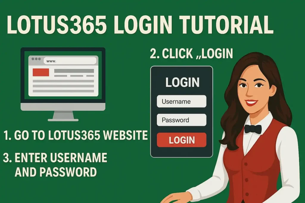 Lotus365 official login tutorial with all steps with images