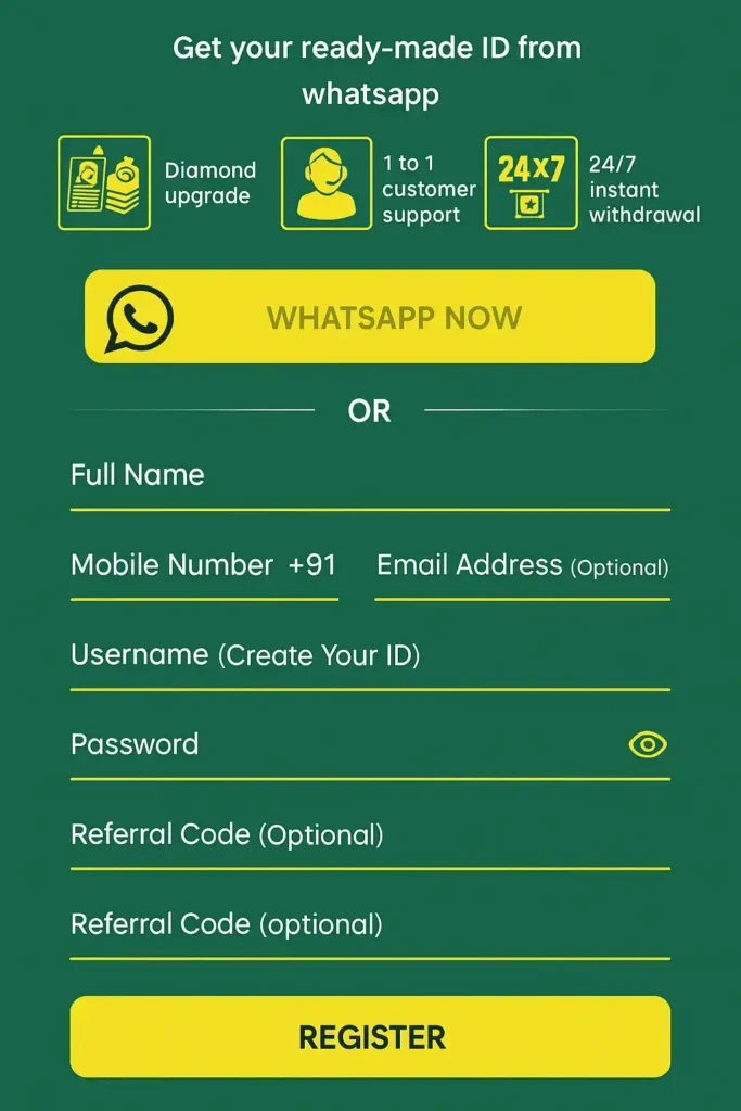 Fill in the Registration Form