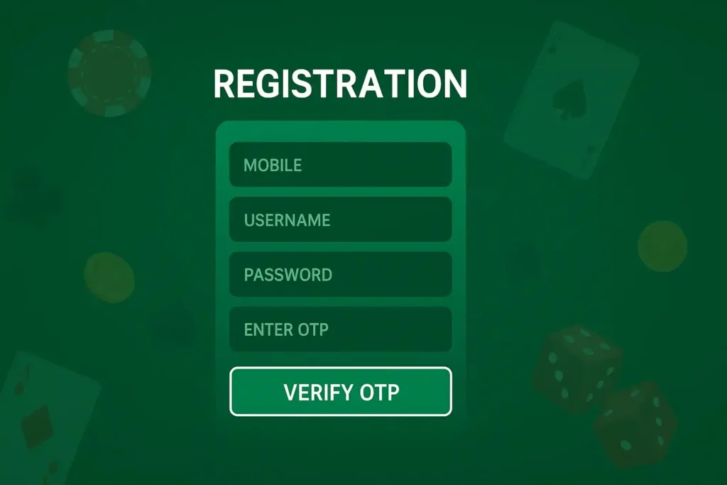 Lotus365 App Otp registration and start playing
